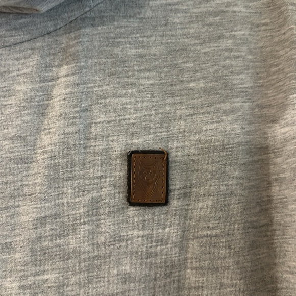 Naketano Brave New World Cowl Neck Hoodie Shirt Sweatshirt Gray Size Large - Picture 5 of 12